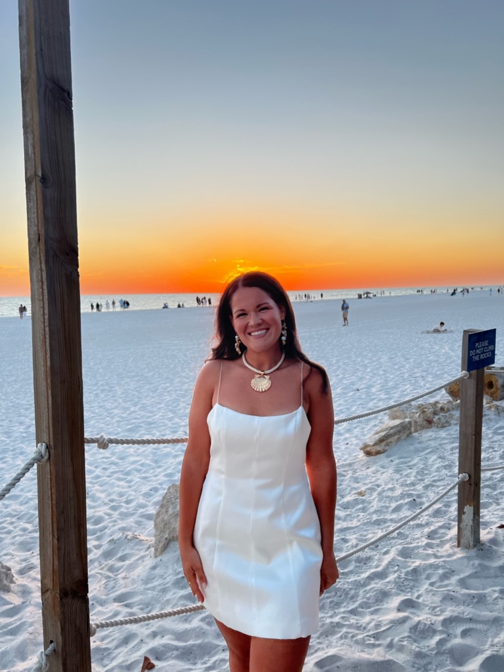 White Satin Dress